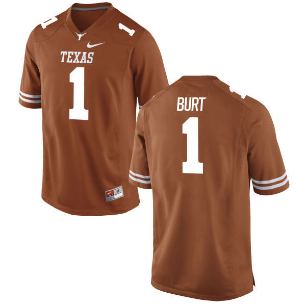 Texas Longhorns 1 John Burt Orange College Jersey