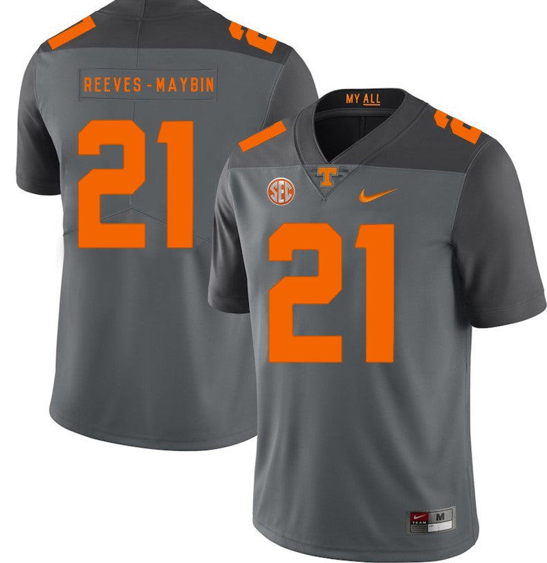Tennessee Volunteers Jalen Reeves-Maybin Jersey #21 Football NCAA Jerseys Gray