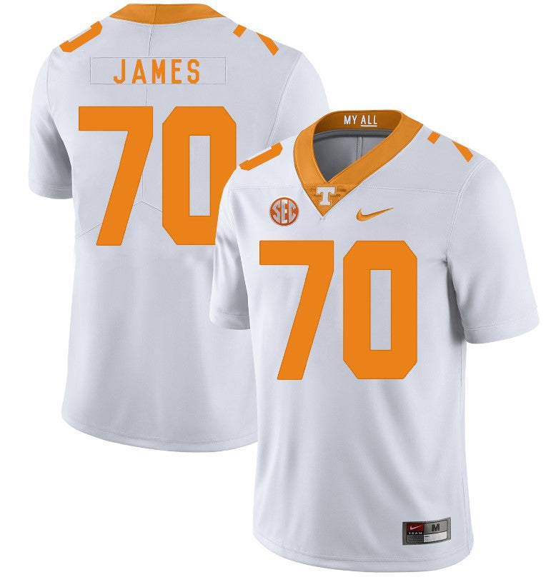 Tennessee Volunteers Ja'Wuan James Jersey #70 Football NCAA Jerseys White