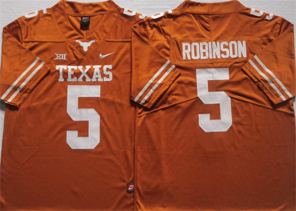 Texas Longhorns #5 Bijan Robinson Yellow 2022 Vapor Untouchable Stitched Jersey