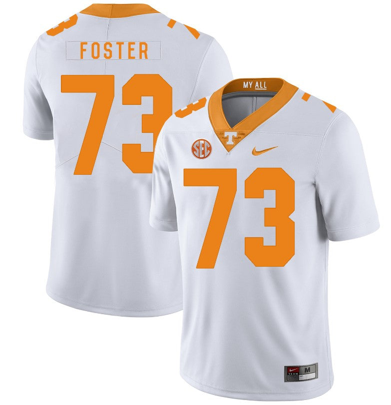 Tennessee Volunteers Ramon Foster Jersey #73 Football NCAA Jerseys White