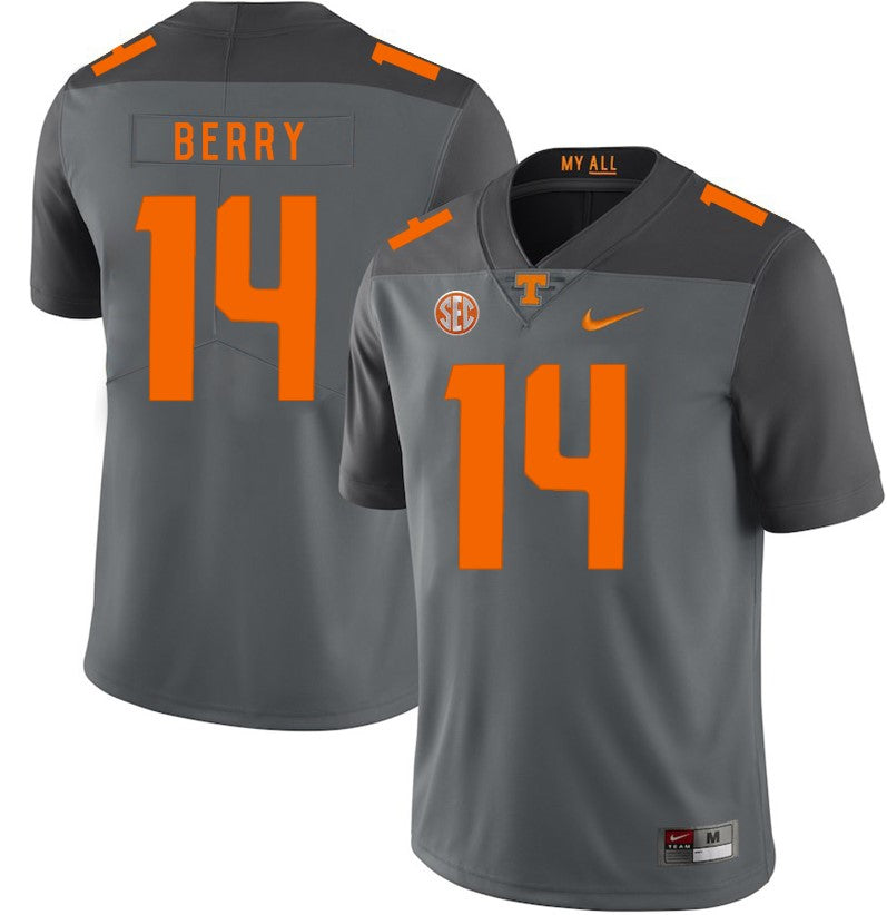 Tennessee Volunteers Eric Berry Jersey #14 Football NCAA Jerseys Gray