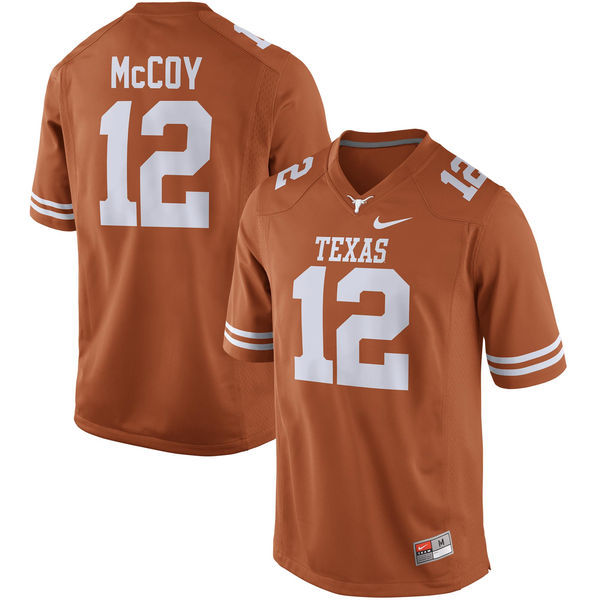 Texas Longhorns 12 Colt McCoy Orange College Jersey