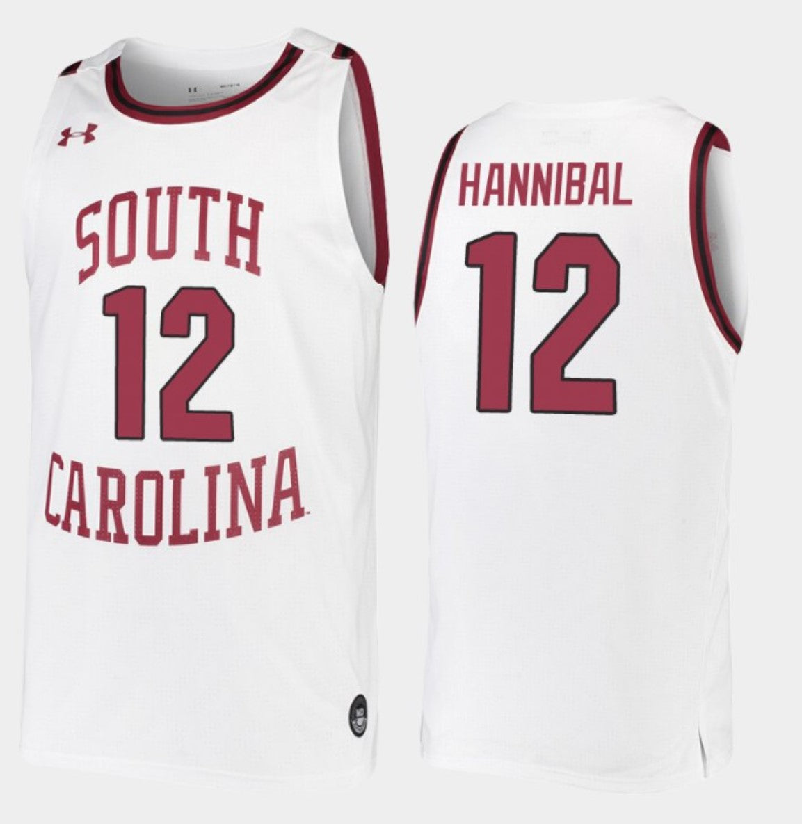 Trae Hannibal Jersey South Carolina Gamecocks College Basketball White Replica #12