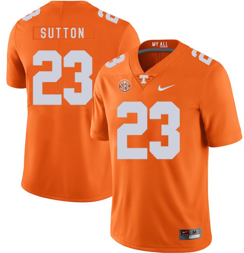 Tennessee Volunteers Cameron Sutton Jersey #23 Football NCAA Jerseys Orange