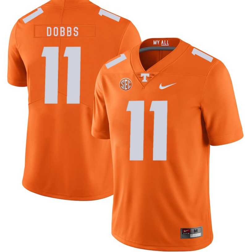 Tennessee Volunteers Joshua Dobbs Jersey #11 Football NCAA Jerseys Orange