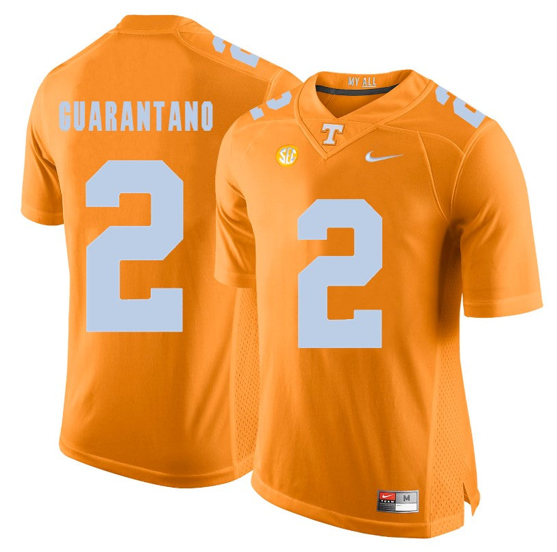 Tennessee Volunteers Jarrett Guarantano Jersey #2 Football NCAA Jerseys Orange