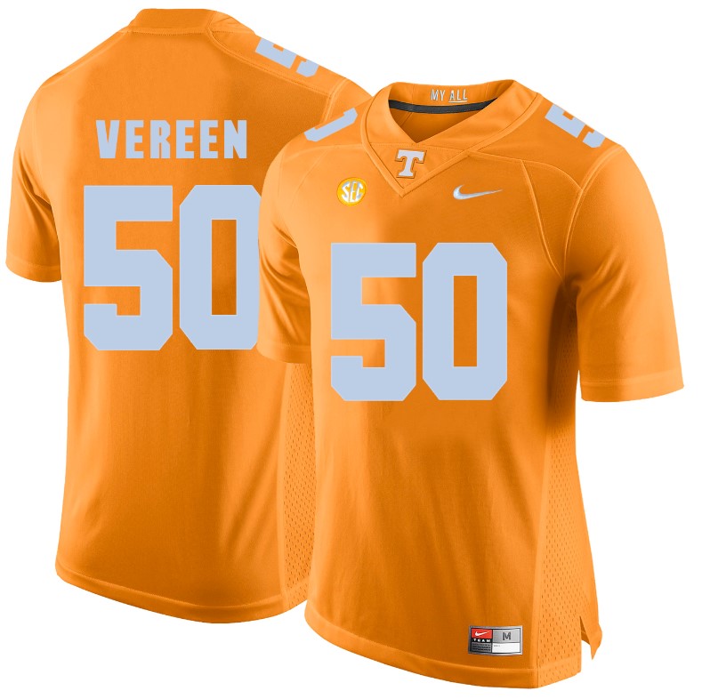 Tennessee Volunteers Corey Vereen Jersey #50 Football NCAA Jerseys Orange