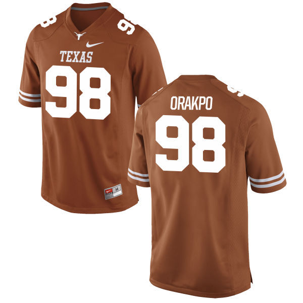 Texas Longhorns 98 Brian Orakpo Orange College Jersey