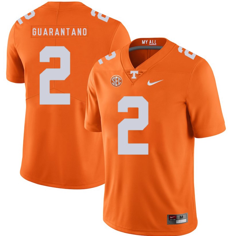 Tennessee Volunteers Jarrett Guarantano Jersey #2 Football NCAA Jerseys Dark Orange