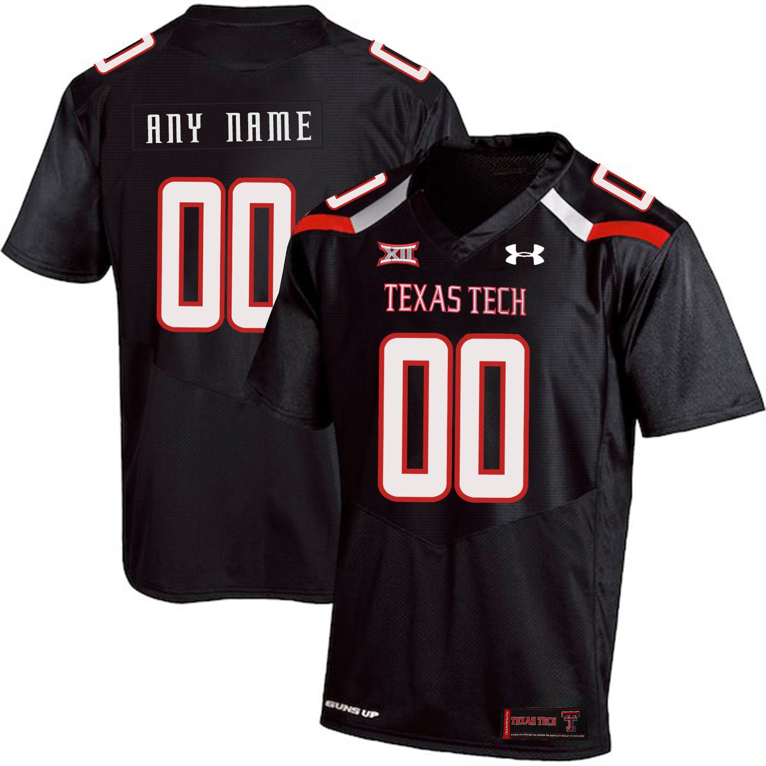 Texas Tech Custom Name and Number NCAA College Football Jersey Black