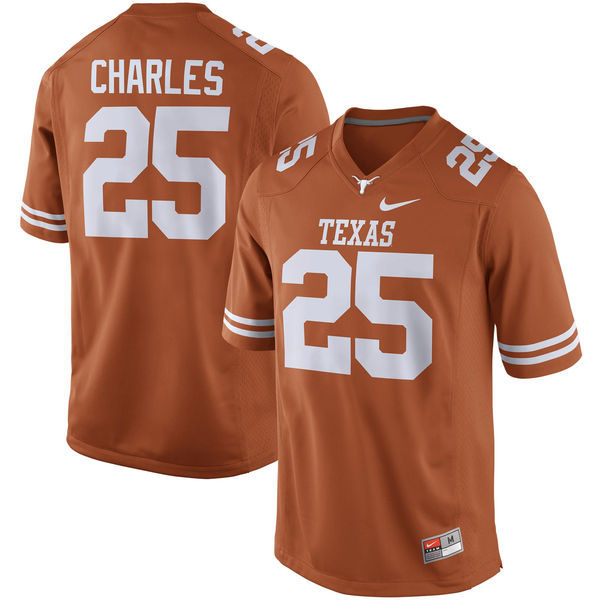 Texas Longhorns 25 Jamaal Charles Orange College Jersey