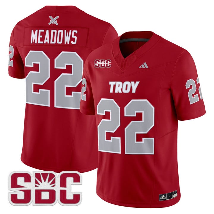 Tae Meadows Jersey #22 Troy Trojans 2025 Vapor Limited Stitched