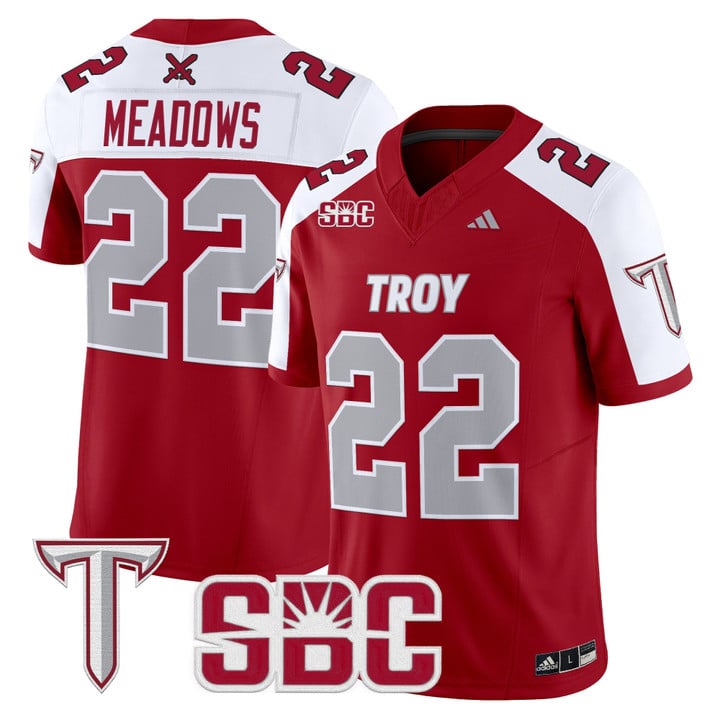 Tae Meadows Jersey #22 Troy Trojans 2025 Vapor Limited Stitched