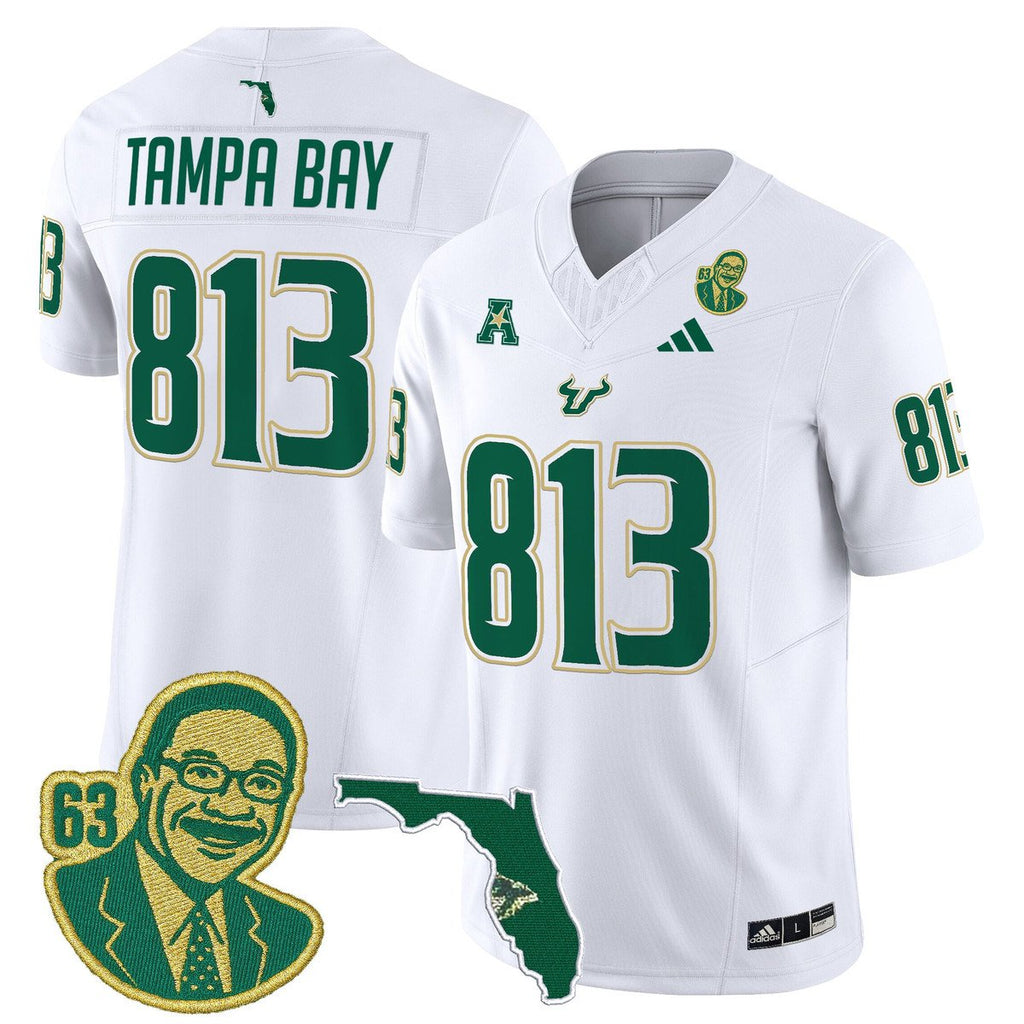 Tampa Bay Jersey #813 South Florida Bulls Lee Roy Selmon Legacy Stitched White