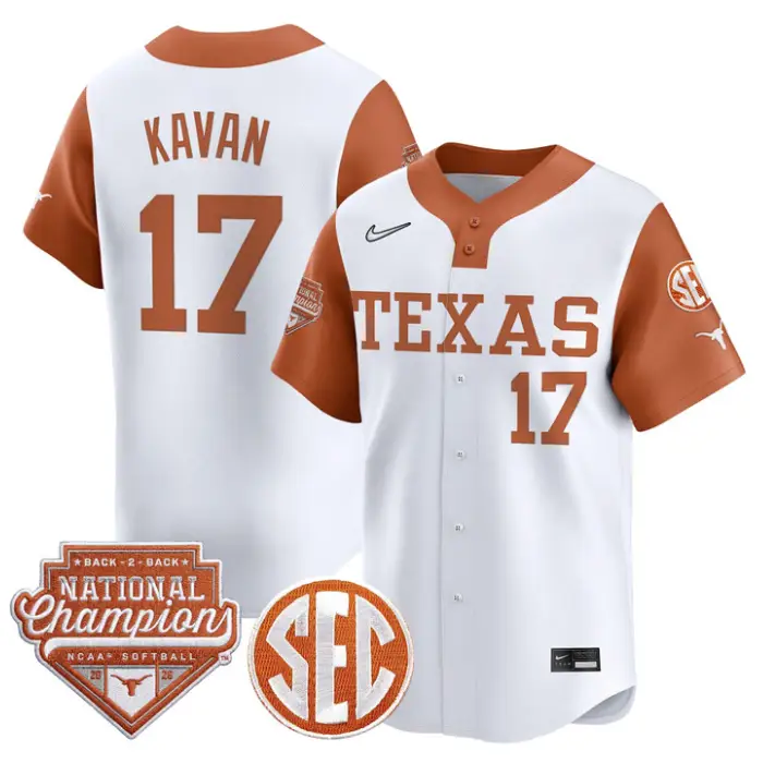 Teagan Kavan Jersey #17 Texas 2026 Back-To-Back World SeriesChampions