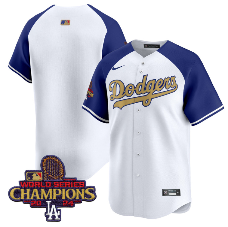 Team Jersey No Name Dodgers 2025 Gold Vapor Premier Limited Stitched Alternate