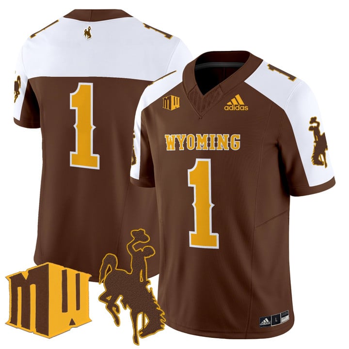 Team Jersey #1 Wyoming Cowboys 2025 Vapor Limited Stitched Brown Alter