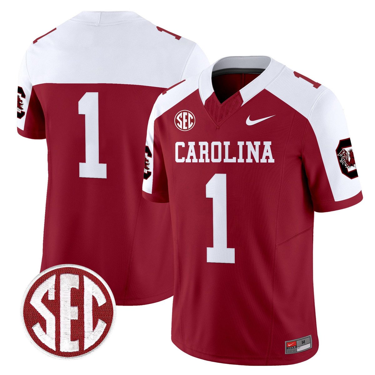 Team Jersey #1 Carolina 1980 Throwback Rebrand 2026 Stitched Garnet Alter