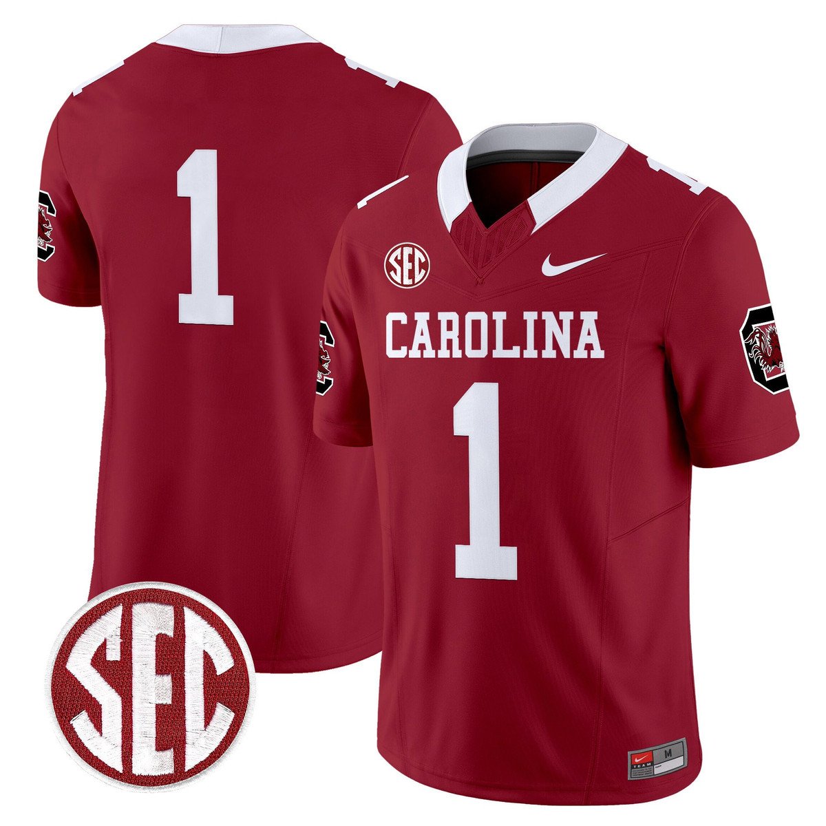 Team Jersey #1 Carolina 1980 Throwback Rebrand 2026 Stitched Garnet