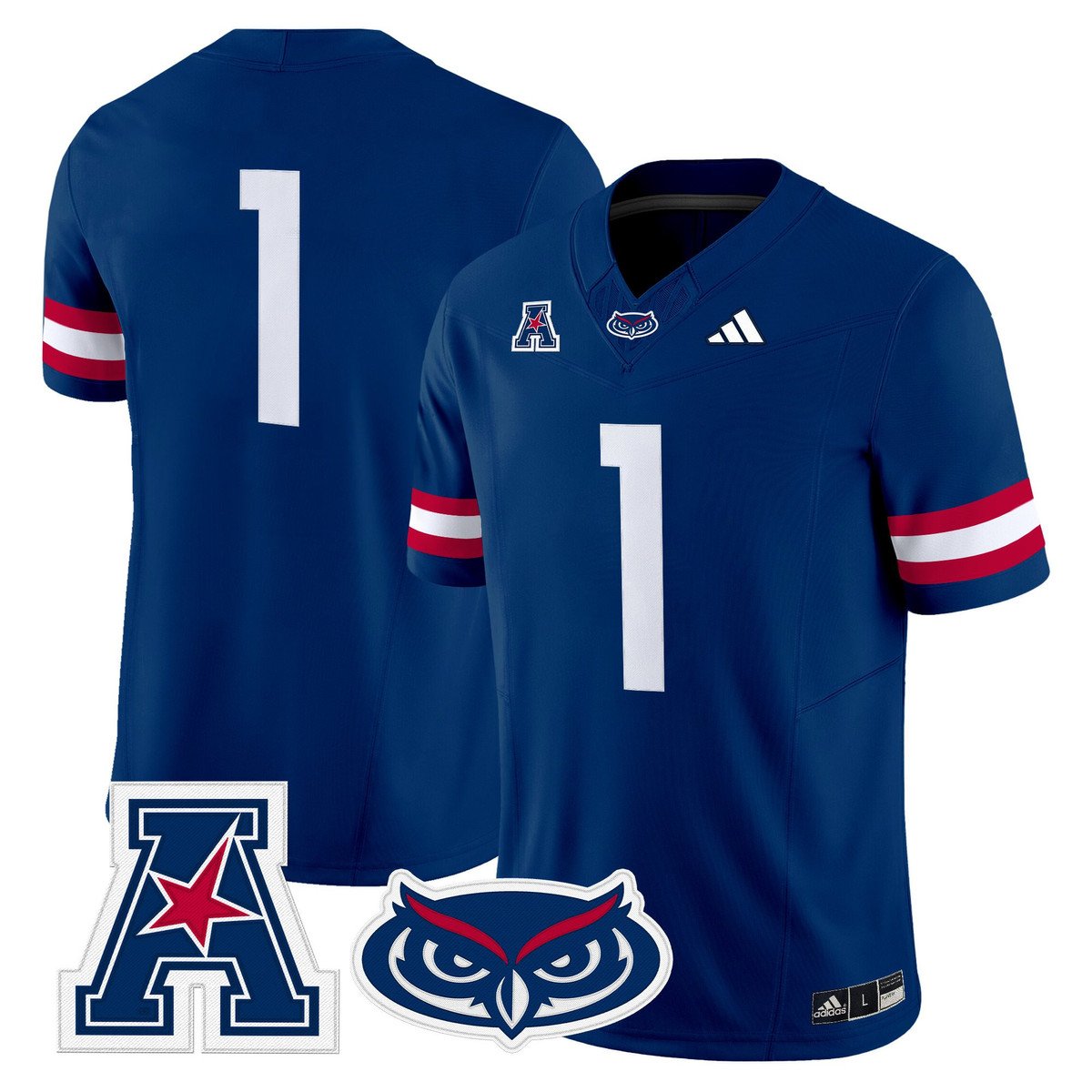 Team Jersey #1 Florida Atlantic Owls 2025 All Stitched Blue