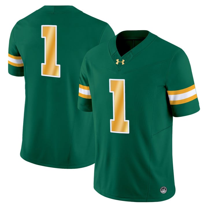 Team Jersey #1 North Dakota State Bison Vapor Limited Stitched Green