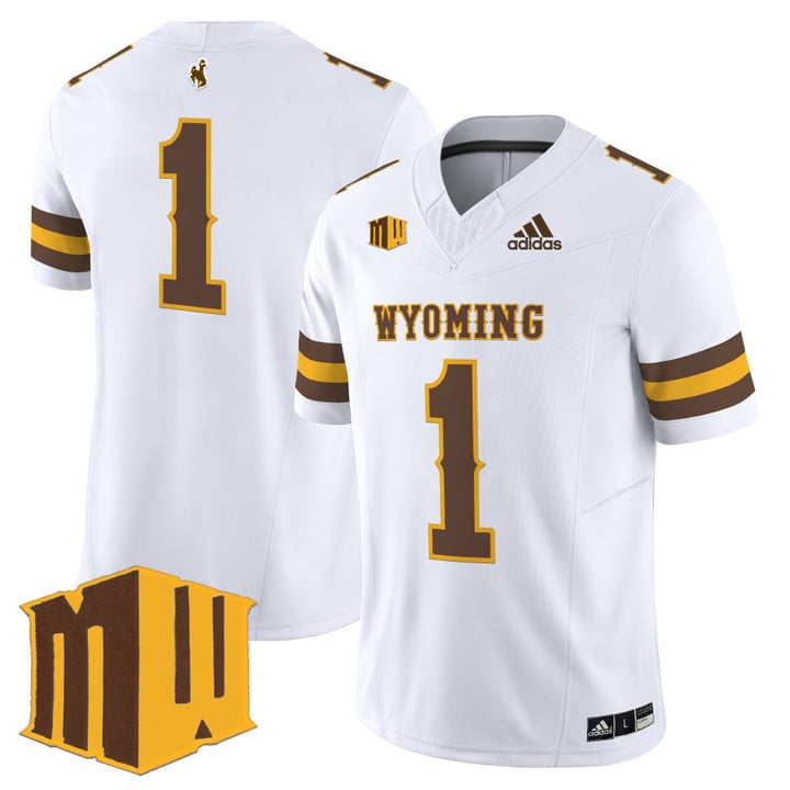 Team Jersey #1 Wyoming Cowboys 2025 Vapor Limited Stitched White
