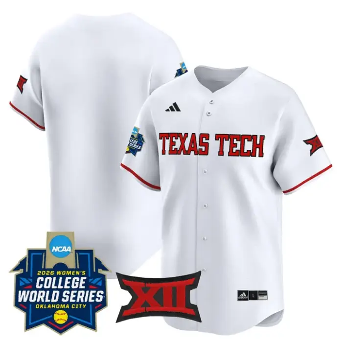 TeamJersey Blank Red Raiders Softball 2026 World Series (WCWS) Stitched