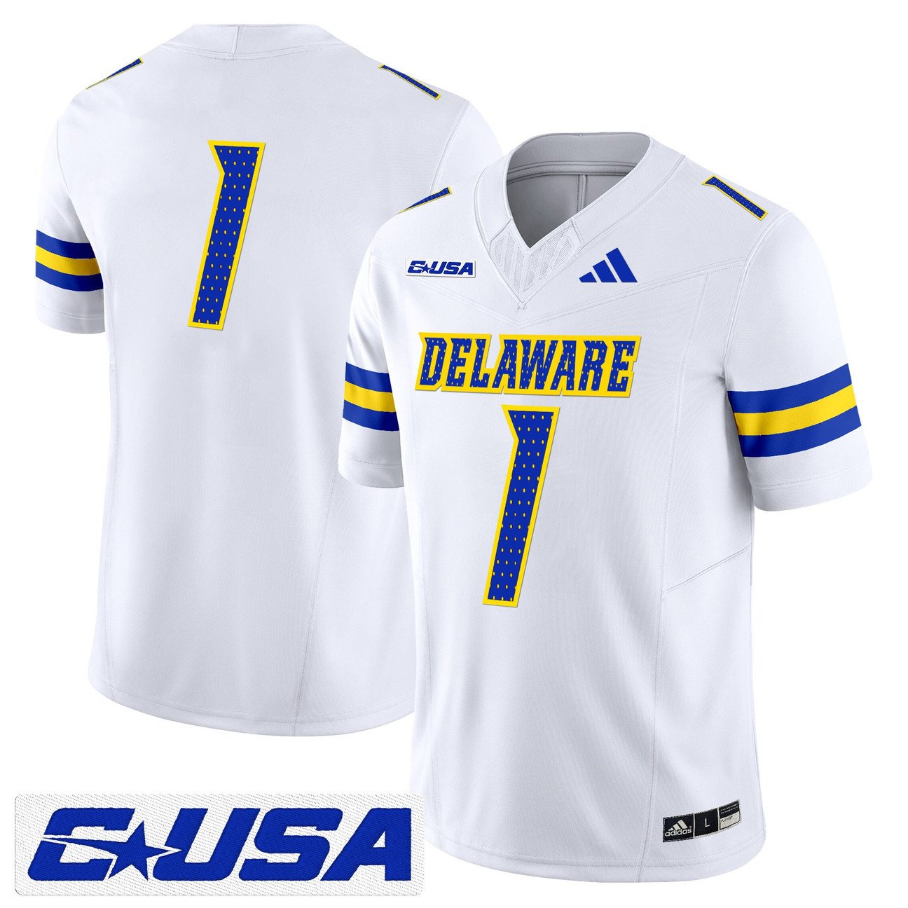 Team Jersey #1 Delaware Blue Hens 2025 Vapor Limited Stitched