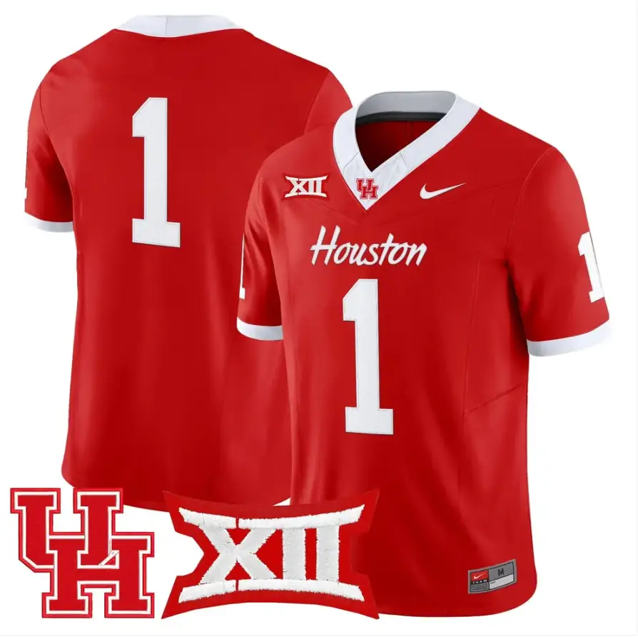 Team Jersey #1 Houston Cougars 2026 Vapor Limited Stitched