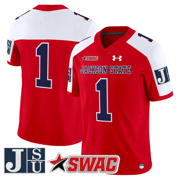 Team Jersey #1 Jackson State Tigers 2025 Vapor Limited Stitched