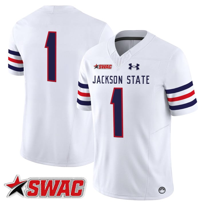 Team Jersey #1 Jackson State Tigers 2025 Vapor Limited Stitched