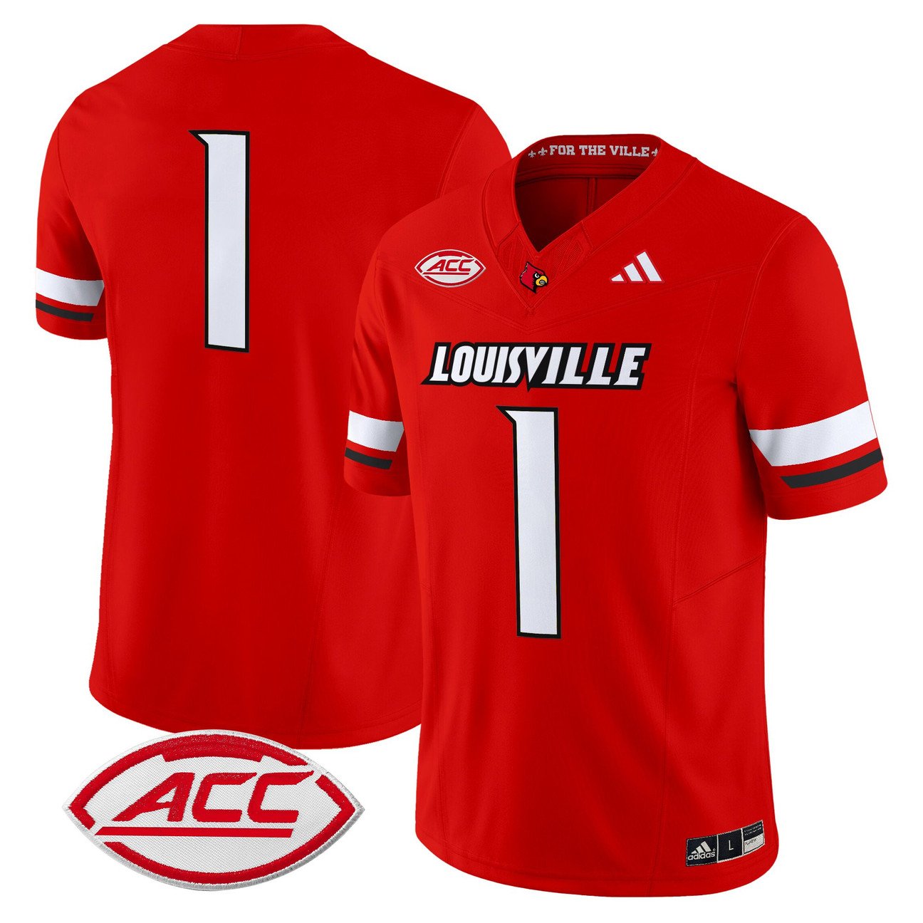Team Jersey #1 Louisville Cardinals 2025 Vapor Limited Stitched