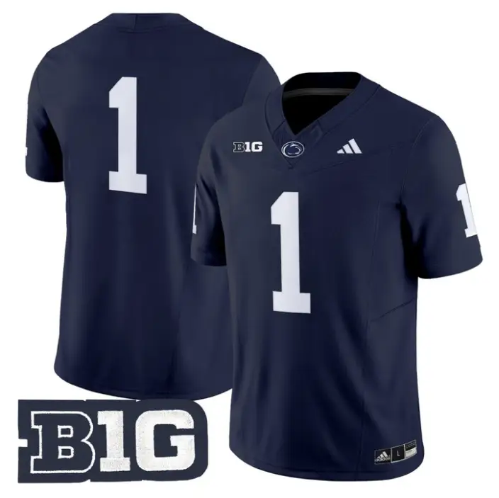 Team Jersey #1 Penn State 2026 No Name on Back Limited Stitched