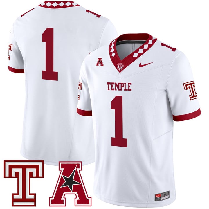 Team Jersey #1 Temple Owls 2025 Vapor Limited Stitched
