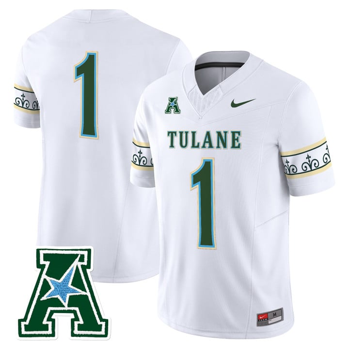 Team Jersey #1 Tulane Green Wave 2025 City Edition Vapor Stitched