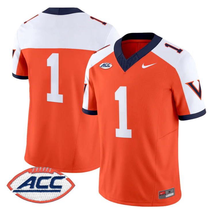 Team Jersey #1 Virginia Cavaliers 1995 Throwbacks Limited Stitched