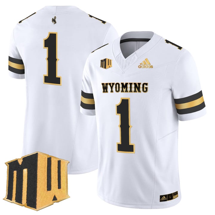 Team Jersey #1 Wyoming Cowboys 2025 Gold Vapor Limited Stitched