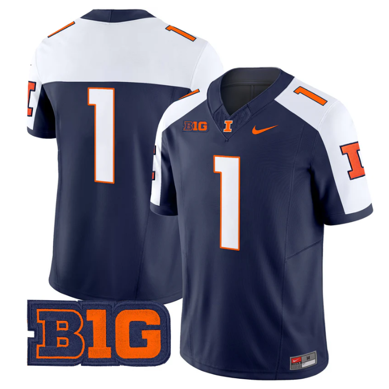 Team Jersey #5 Illinois Fighting Illini 2025 Vapor Limited Stitched