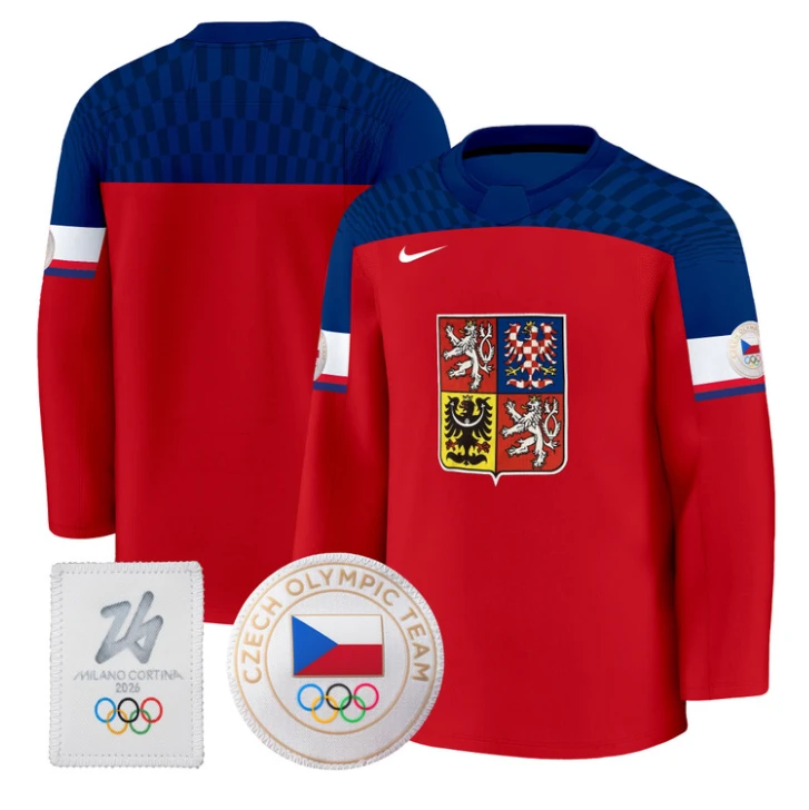 Team Jersey Blank Czechia Olympic 2026 Premium Hockey All Stitched