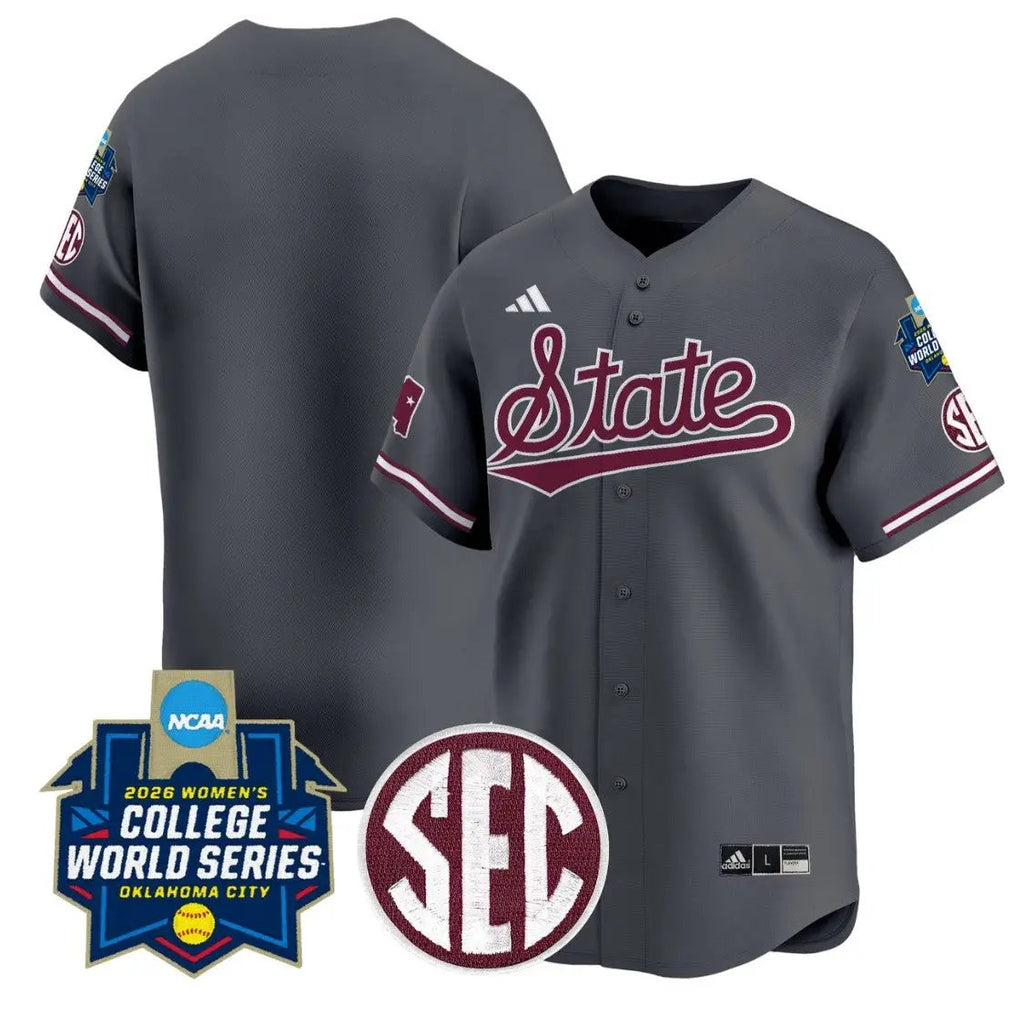 Team Jersey Blank Mississippi State Softball 2026 World Series Stitched
