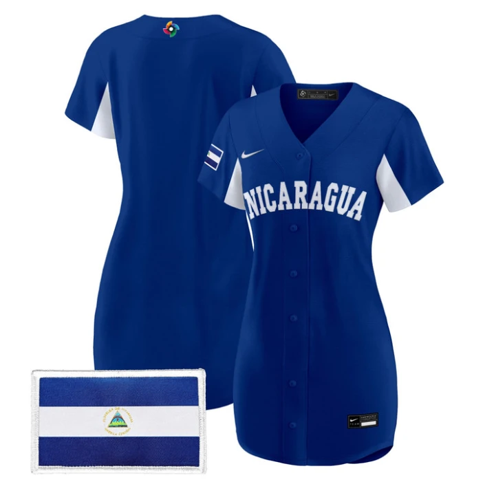 Team Jersey Blank Nicaragua 2026 World Baseball Dress Stitched