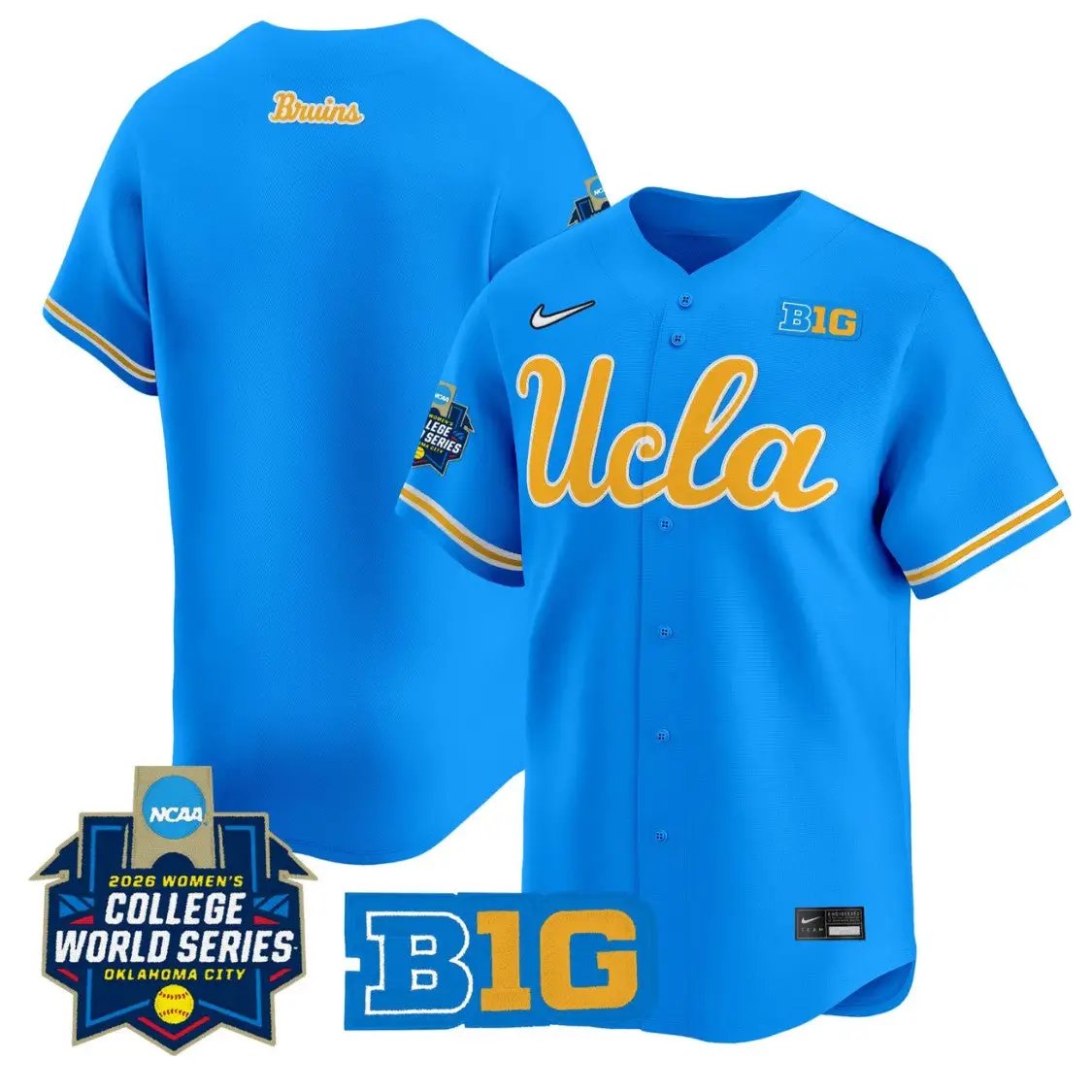 Team Jersey Blue UCLA Bruins Softball 2026 World Series Stitched