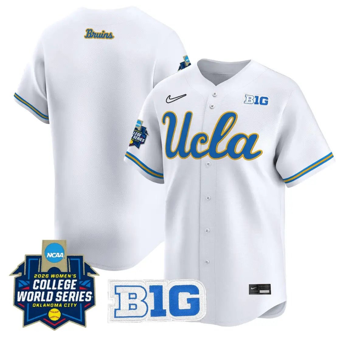 Team Jersey Blue UCLA Bruins Softball 2026 World Series Stitched