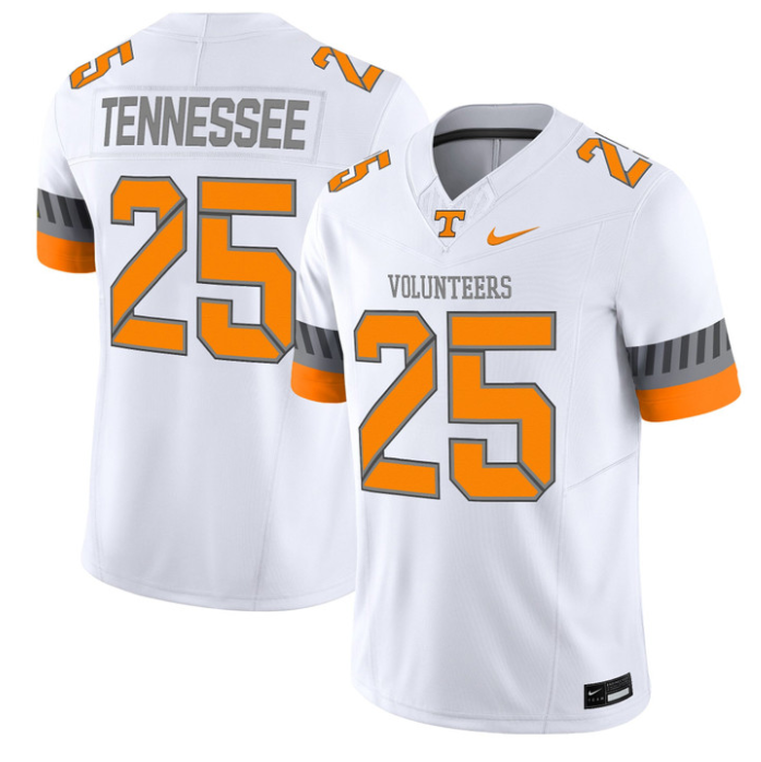 Tennessee Jersey #25 Tennessee Vols 2025 Smokey Grey Series Stitched White