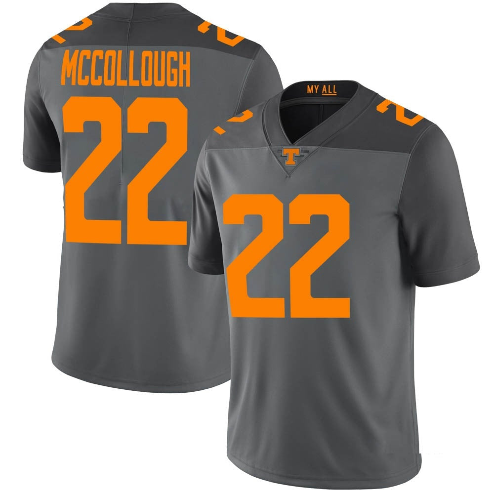 Tennessee Volunteers Jaylen Mccollough Jersey #22 College Football Gray
