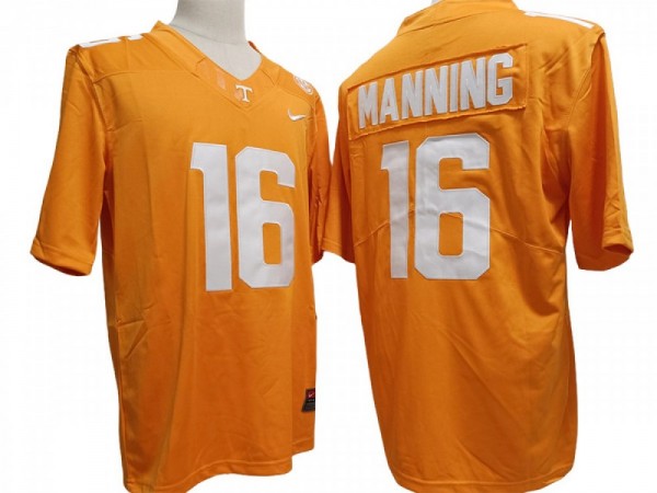Tennessee Volunteers #16 Orange Football Jersey - Peyton Manning