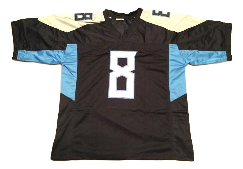 Marcus Mariota CUSTOM STITCHED Unsigned Football Blue Jersey