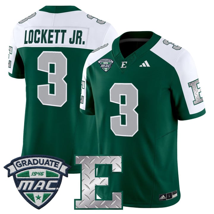 Terry Lockett Jr Jersey #3 Eastern Michigan Eagles 2025 Limited Stitched