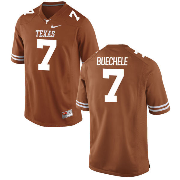 Texas Longhorns #7 Shane Buechele College Football Jersey Dark Orange